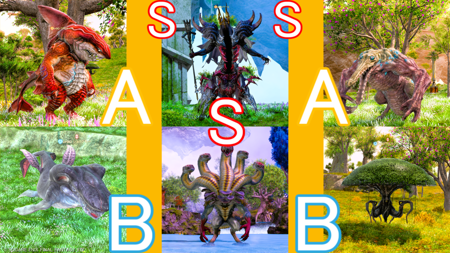FF14 暁月モブハント エルピスSS.S.A.Bモブ
