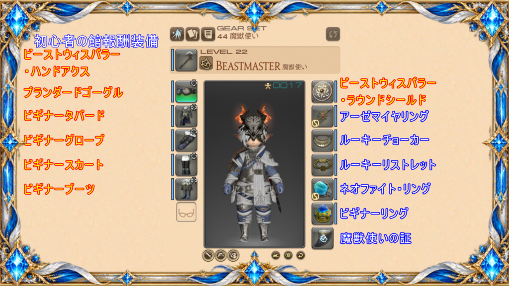 魔獣使いLv22～装備