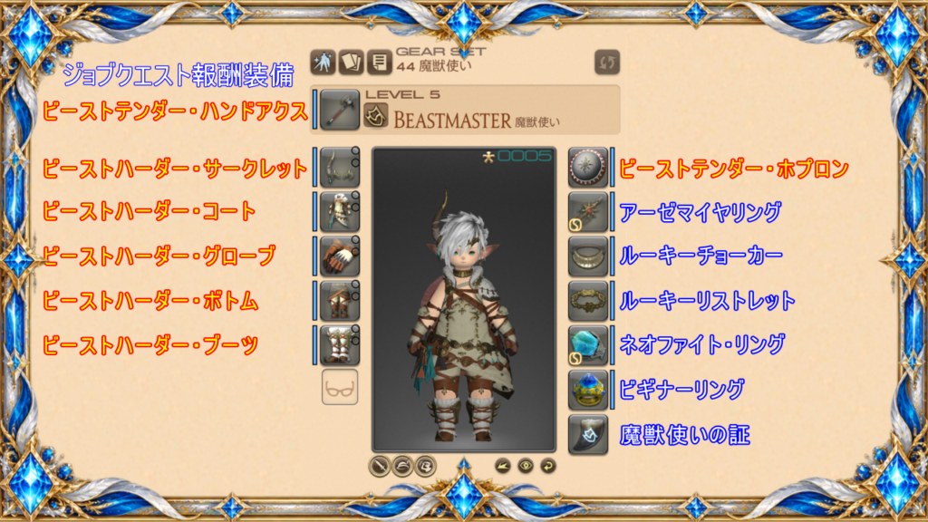 魔獣使いLv5～装備